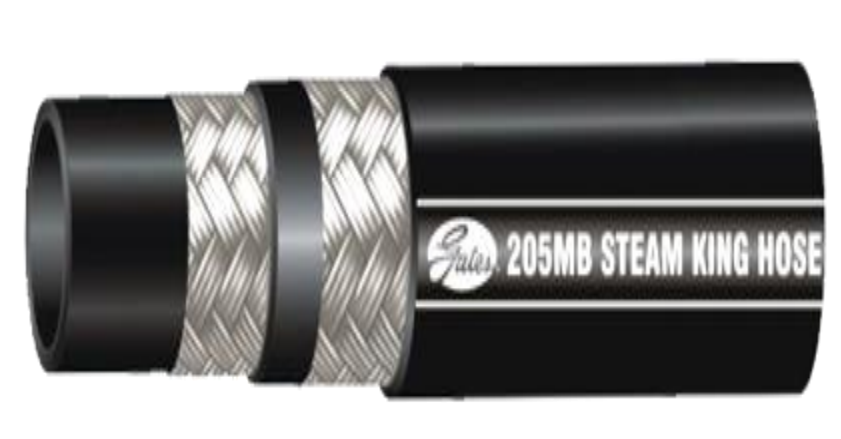Steam King Hose – Premium EPDM Steam Hose with Multi Wire Braid, Designed for Superheated Steam, High Pressure and Temperature Resistance, Certified Quality